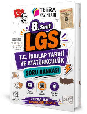 28a471_0fbe46d4e538452cb1525d0206fa534cmv2.png 8. Sınıf LGS T.C. İnkılap Tarihi ve Atatürkçülük Soru Bankası - Tetra Yayınları
