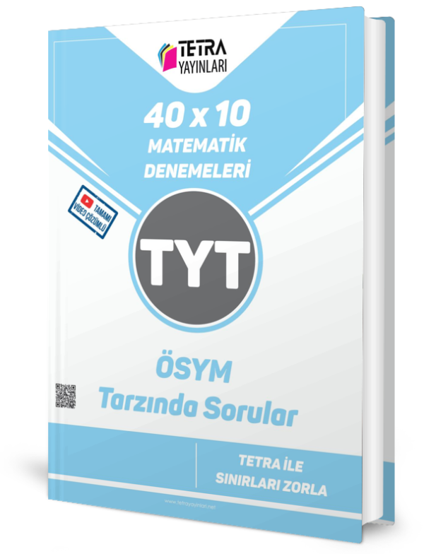 TYT Matematik 40×10 Branş Denemeleri – Tetra Yayınları