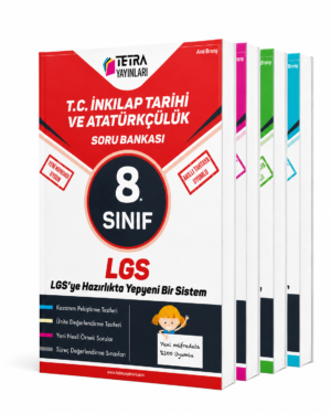 8. Sınıf Tetra Ana Branşlar Soru Bankası Seti – Tetra Yayınları