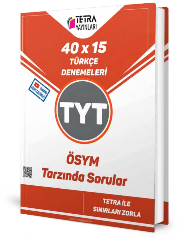 TYT Türkçe 40×15 Branş Denemeleri – Tetra Yayınları