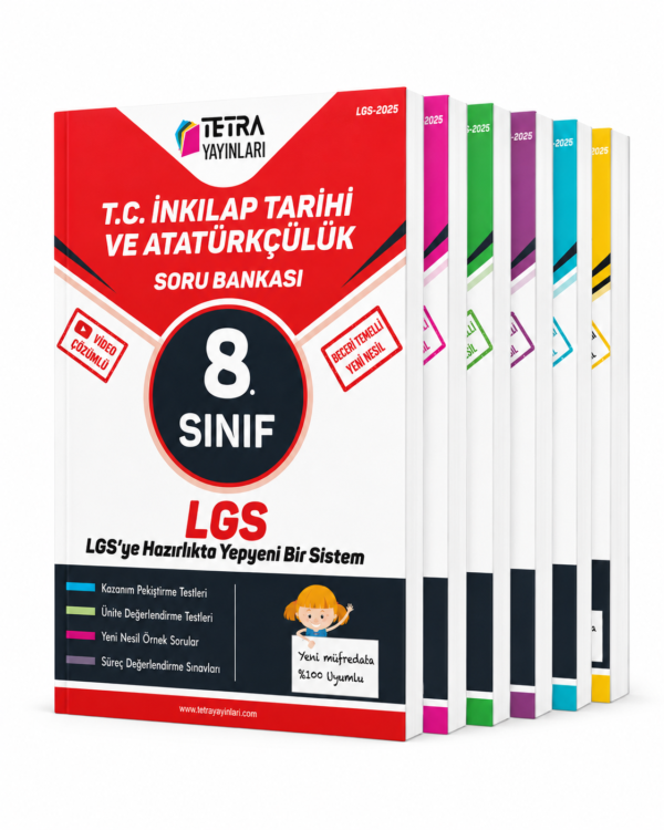 8. Sınıf Ana Branşlar Soru Bankası Seti+Deyimler ve Atasözleri – Tetra Yayınları