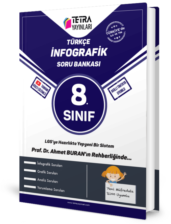 8. Sınıf Türkçe İnfografik Soru Bankası – Tetra Yayınları