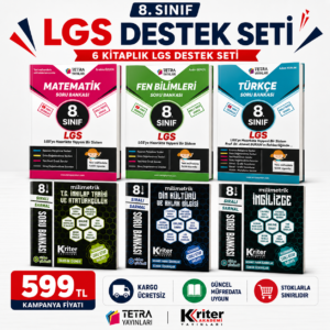 8. Sınıf LGS 6 Kitaplık Destek Seti – Tetra & Kriter Yayınları
