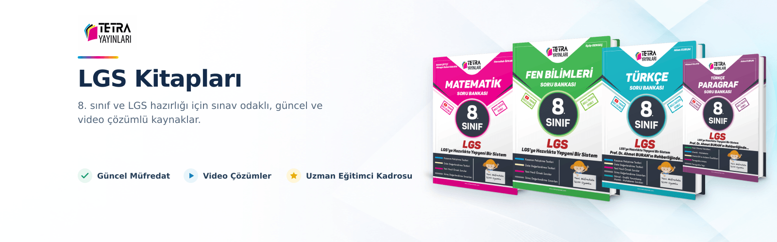 8. Sınıf Ana Branşlar Soru Bankası Seti+Deyimler ve Atasözleri – Tetra Yayınları