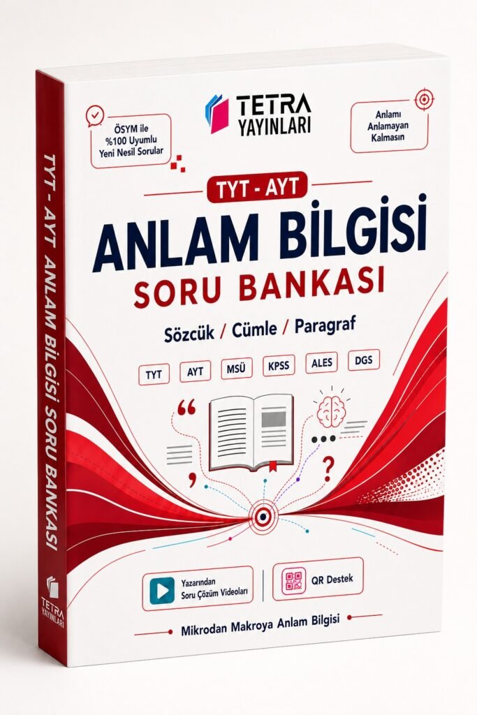 TYT-AYT Anlam Bilgisi Soru Bankası – Tetra Yayınları